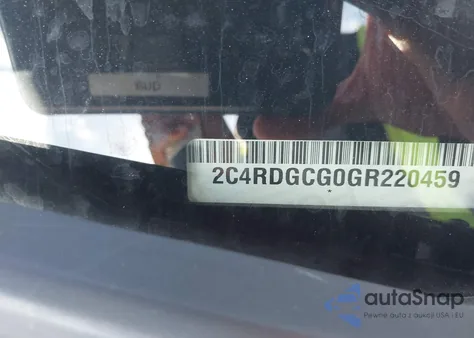 2016 Dodge Grand Caravan Sxt from USA, damaged, VIN 2C4RDGCG0GR220459